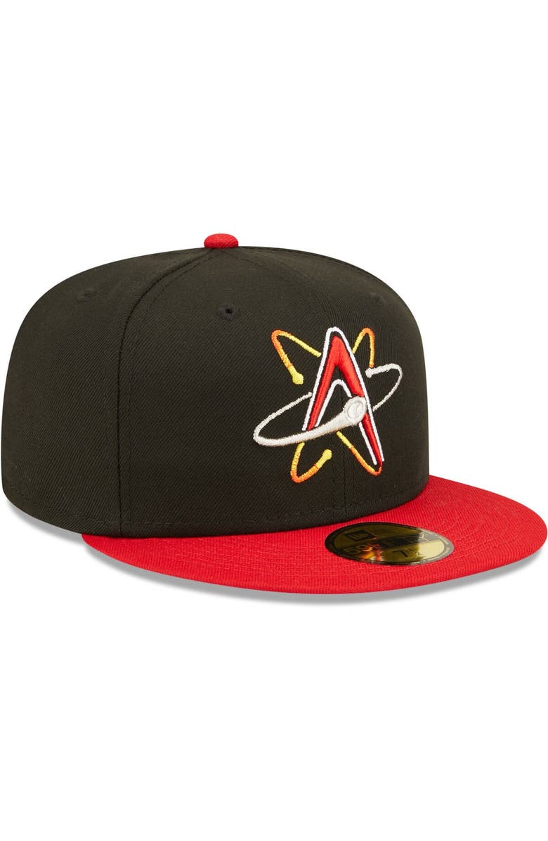 New Era Men's New Era Black Albuquerque Isotopes Home Logo Authentic Collection 59FIFTY Fitted Hat, Alternate, color, Black