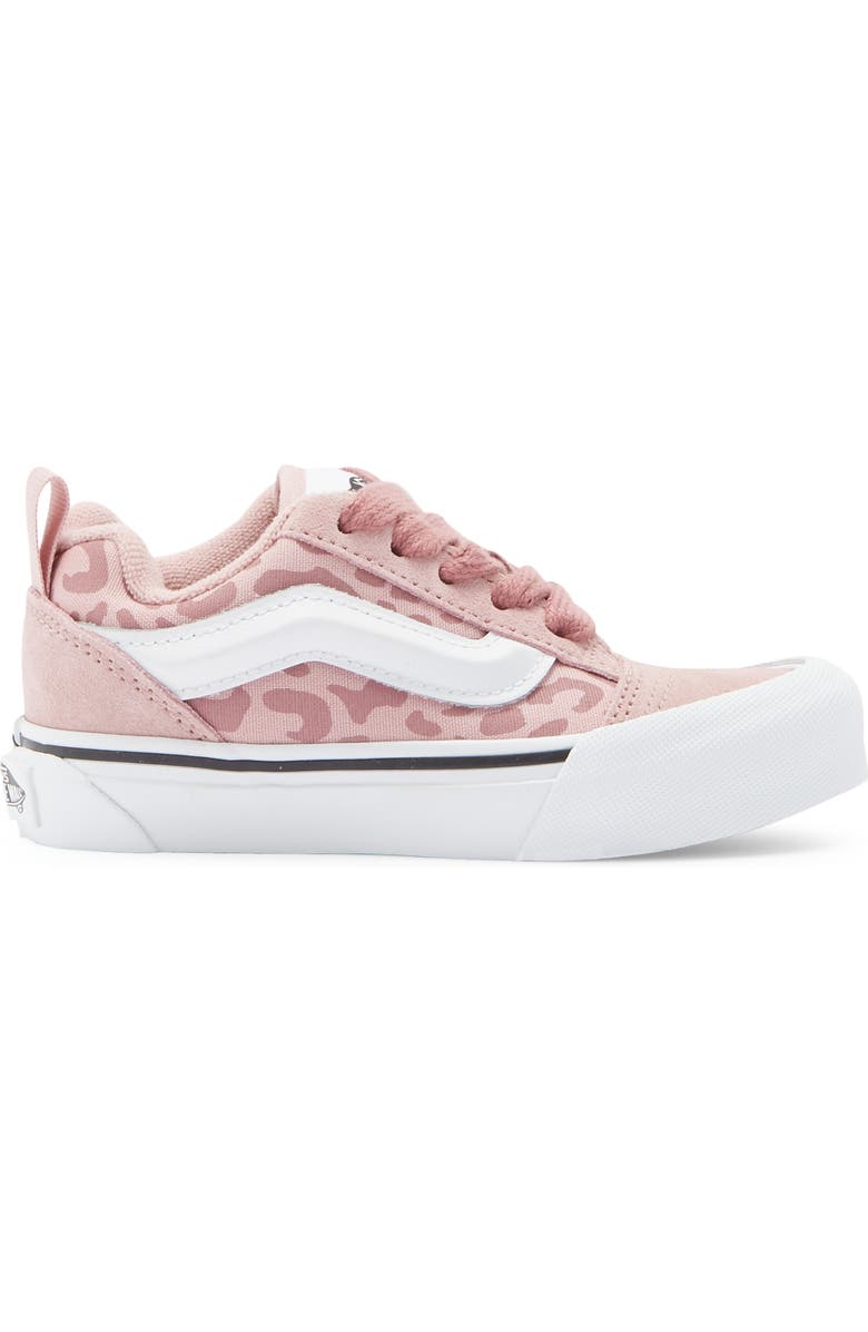 Vans Kids' Knu Skool Sneaker, Alternate, color, Leopard Misty Mauve