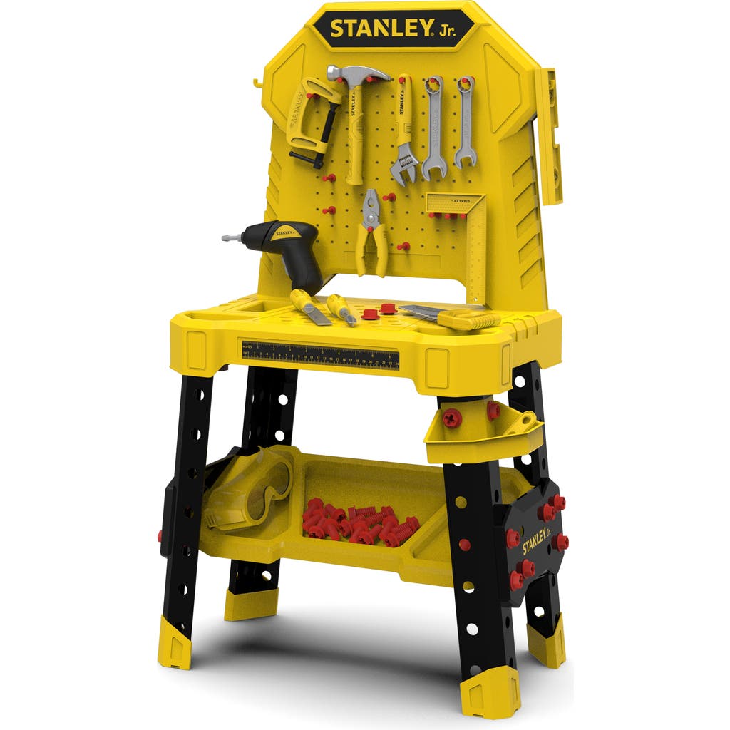 Stanley Jr. 140-Piece Toy Work Bench & Tools Set in Yellow & Black  product