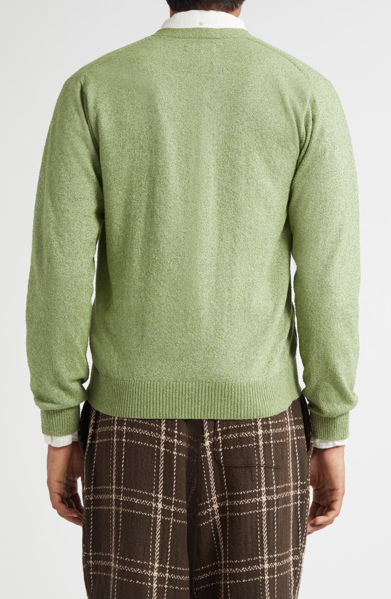 BEAMS Bouclé Cardigan, Alternate, color, Olive