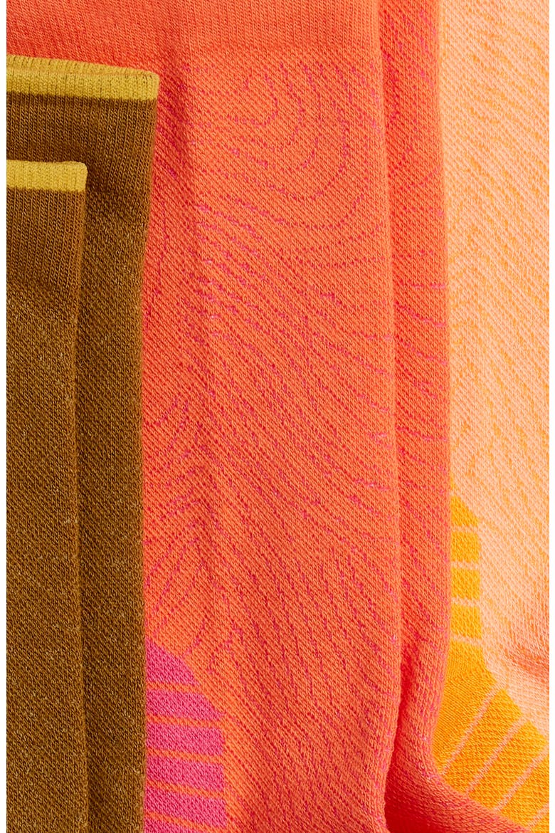 Run Assorted 3-Pack Crew Socks, Alternate, color, SEED / NEON CANTALOUPE