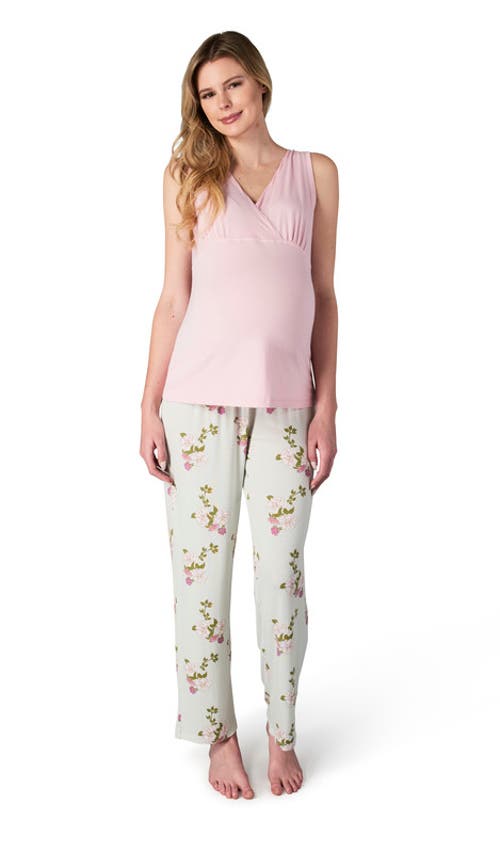 Everly Grey Women's  Analise During & After 5-piece Maternity/nursing Sleep Set In Gray