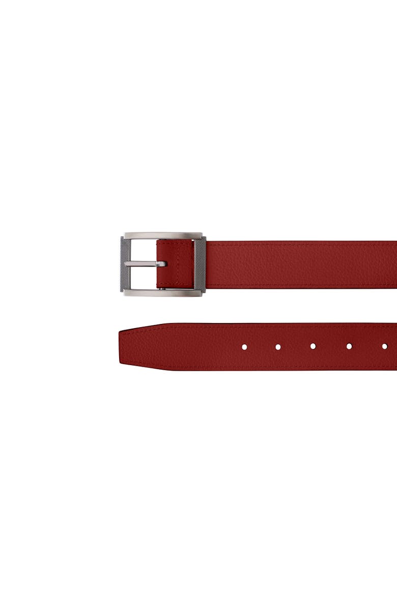 Le Délicieux Resersible Leather Belt, Alternate, color, Navy