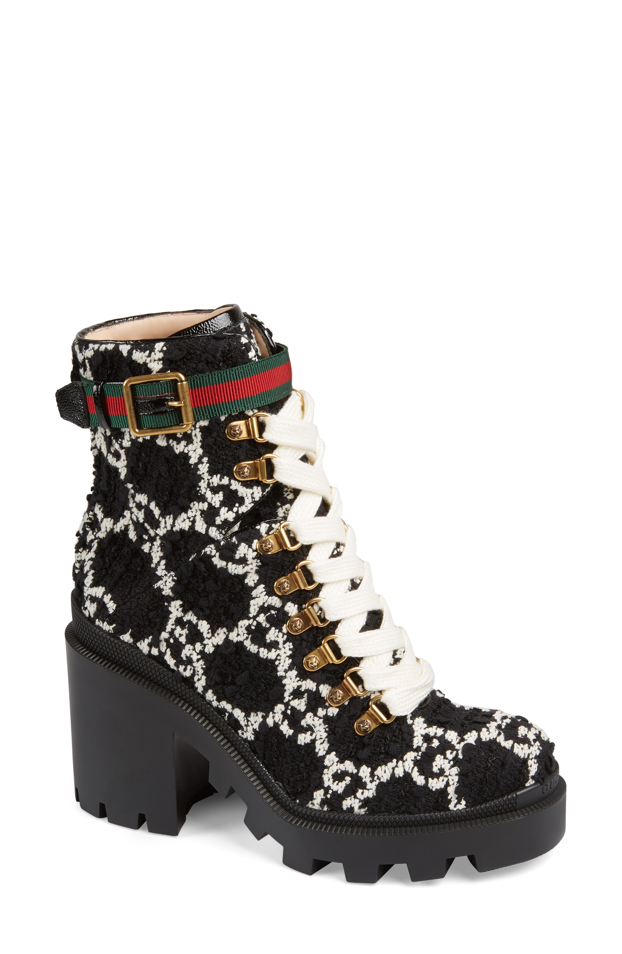 Gucci Trip Logo Bootie, Main, color, 