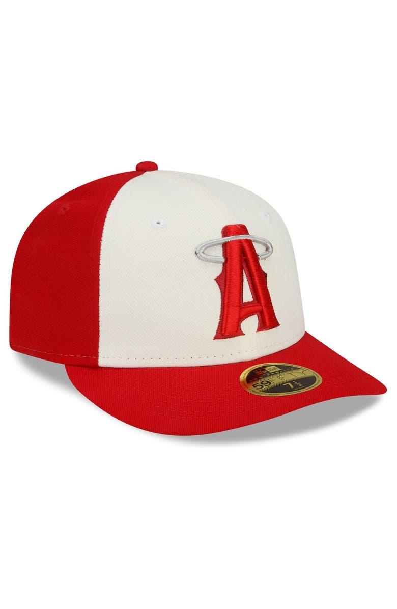 New Era Men's New Era Red Los Angeles Angels 2022 City Connect Low Profile 59FIFTY Fitted Hat, Alternate, color, Red