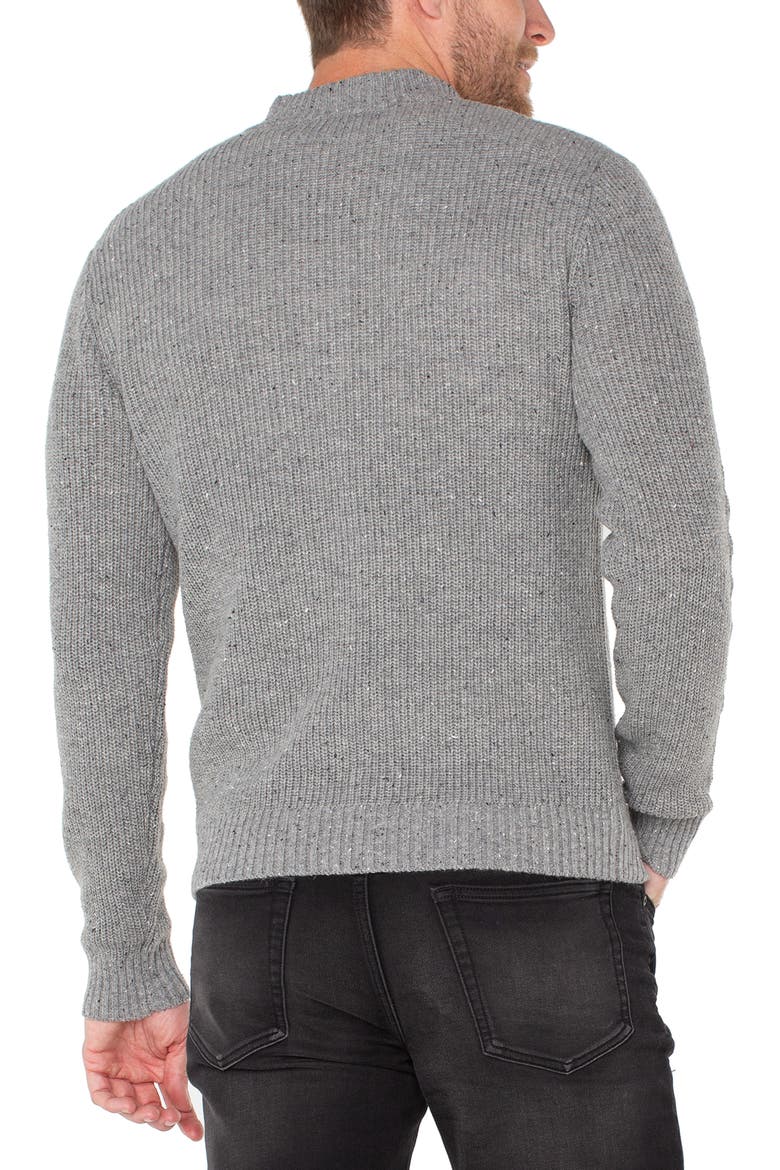 Quarter Zip Sweater, Alternate, color, LIGHT GREY