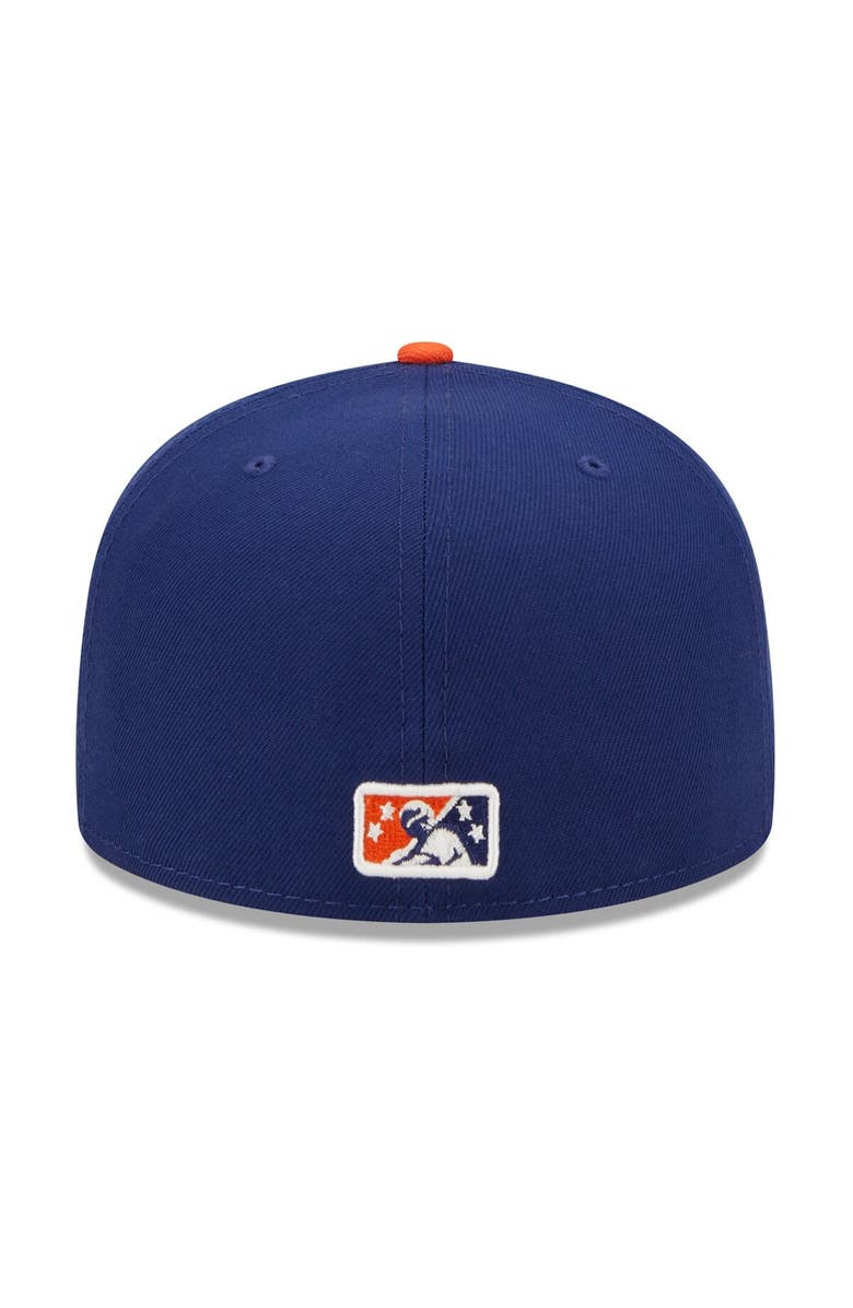 New Era Men's New Era Royal/Orange New Hampshire Fisher Cats Theme Night 59FIFTY Fitted Hat, Alternate, color, 