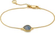 Monica Vinader 18K Gold Vermeil Siren Labradorite Charm Bracelet