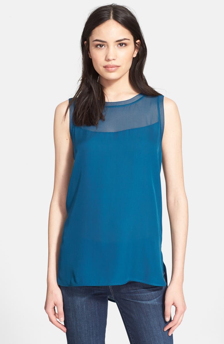 Vince Sheer Inset Tank, Main, color, 