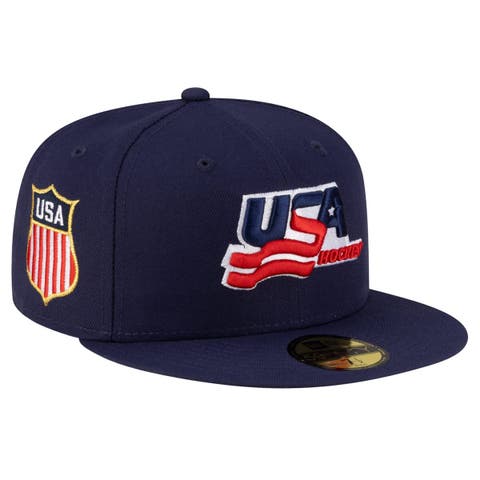 Men's New Era  Navy US Hockey 59FIFTY Fitted Hat