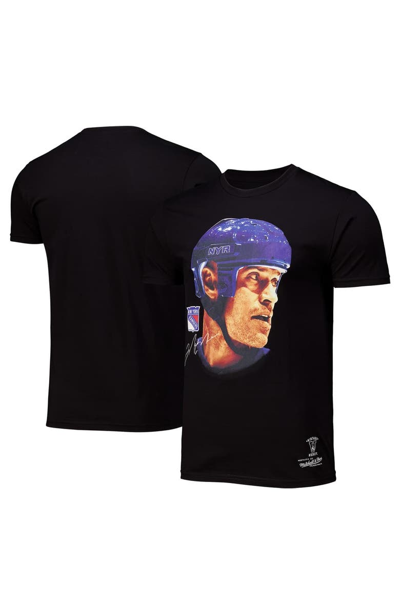 Mitchell & Ness Men's Mitchell & Ness Mark Messier Black New York Rangers Big Face T-Shirt, Alternate, color, Black
