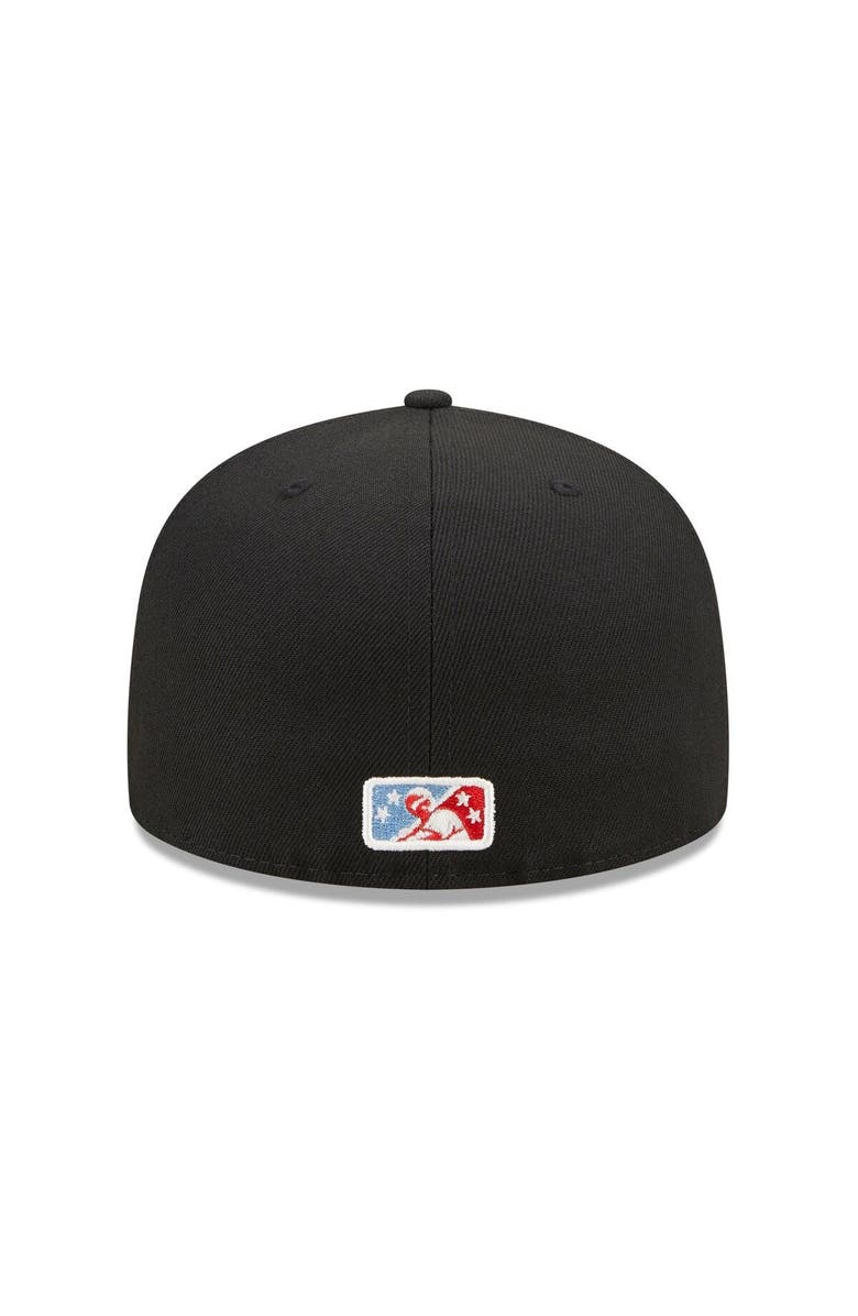 New Era Men's New Era Black/Red Spokane Indians Marvel x Minor League 59FIFTY Fitted Hat, Alternate, color, Black