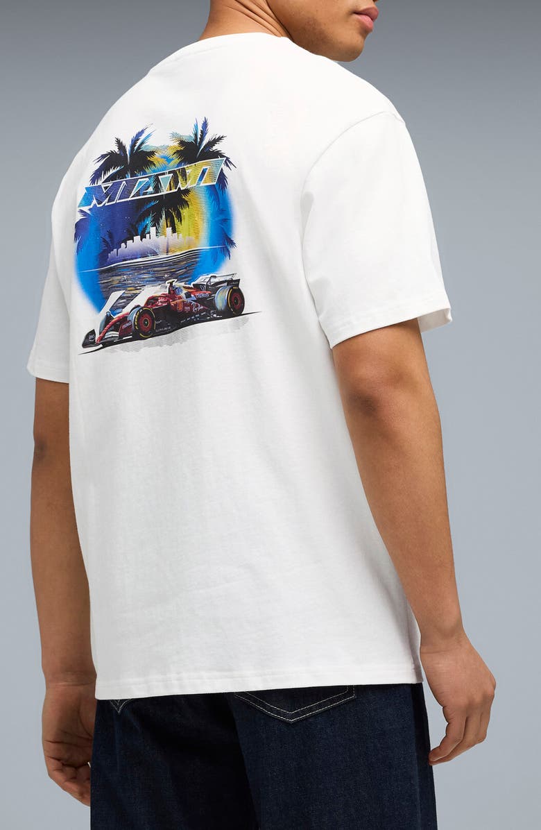 PUMA Ferrari Miami Cotton Graphic T-Shirt, Alternate, color, Puma White