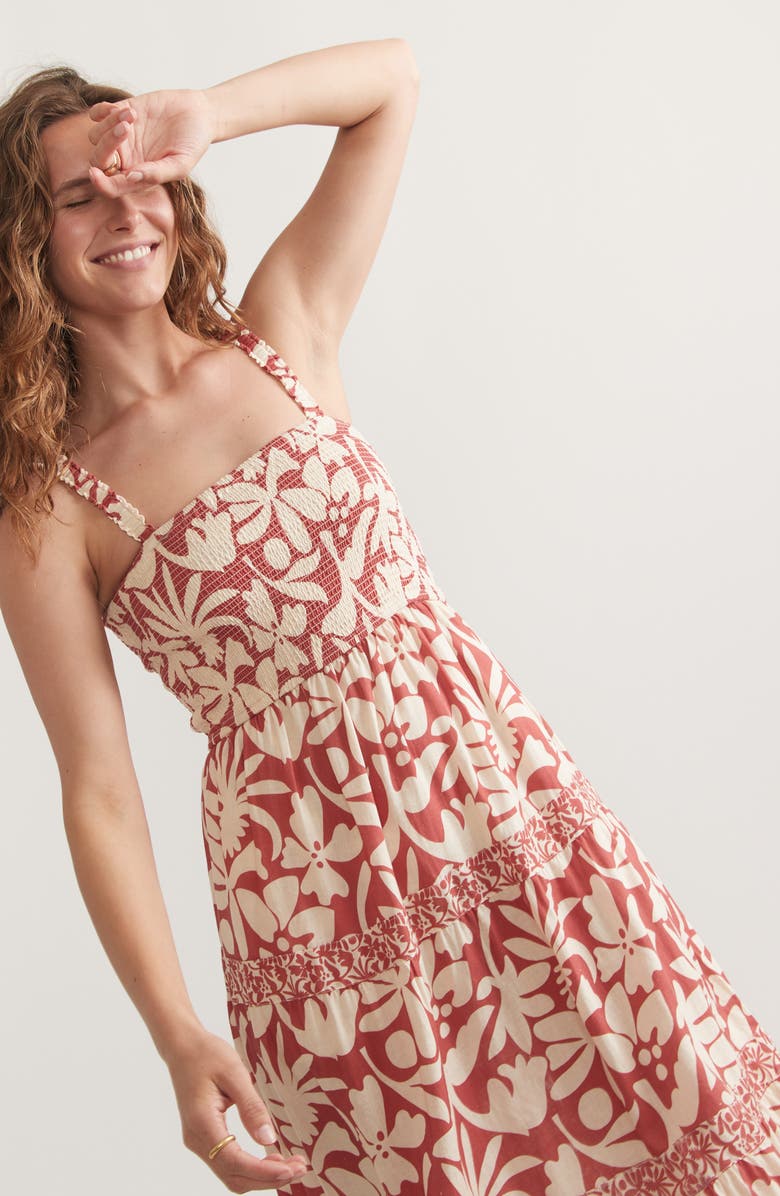 Marine Layer Selene Tiered Maxi Sundress, Alternate, color,
