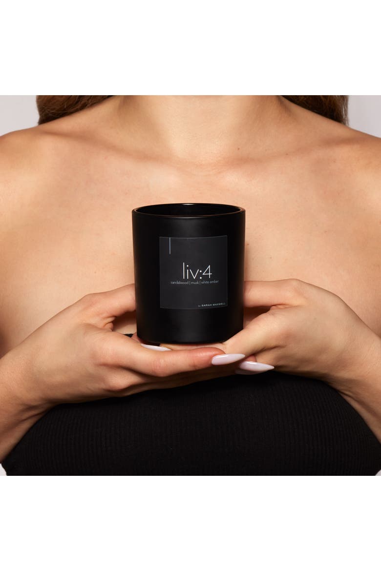 liv4 Scented Candle, Alternate, color, Black