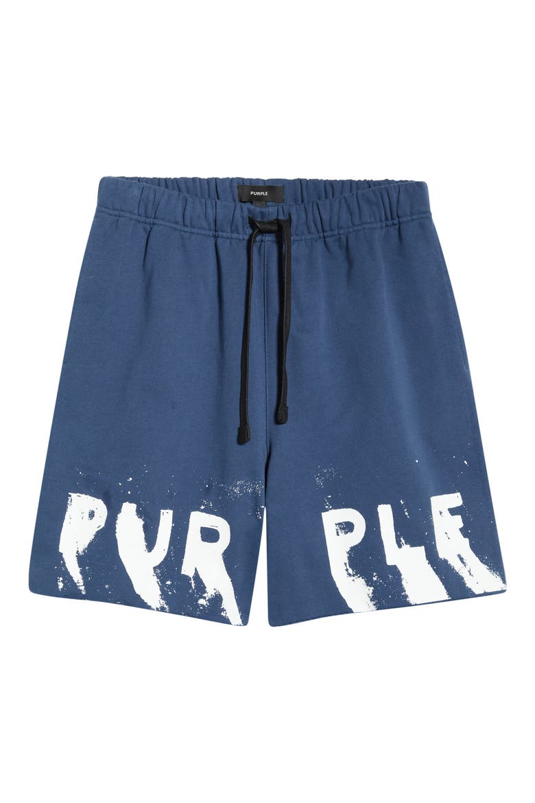 Cotton Fleece Shorts, Alternate, color, BLUE