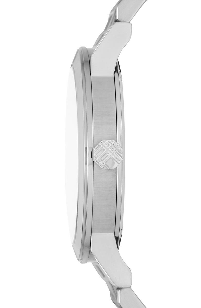 Burberry Check Stamped Bracelet Watch, 38mm, Alternate, color,