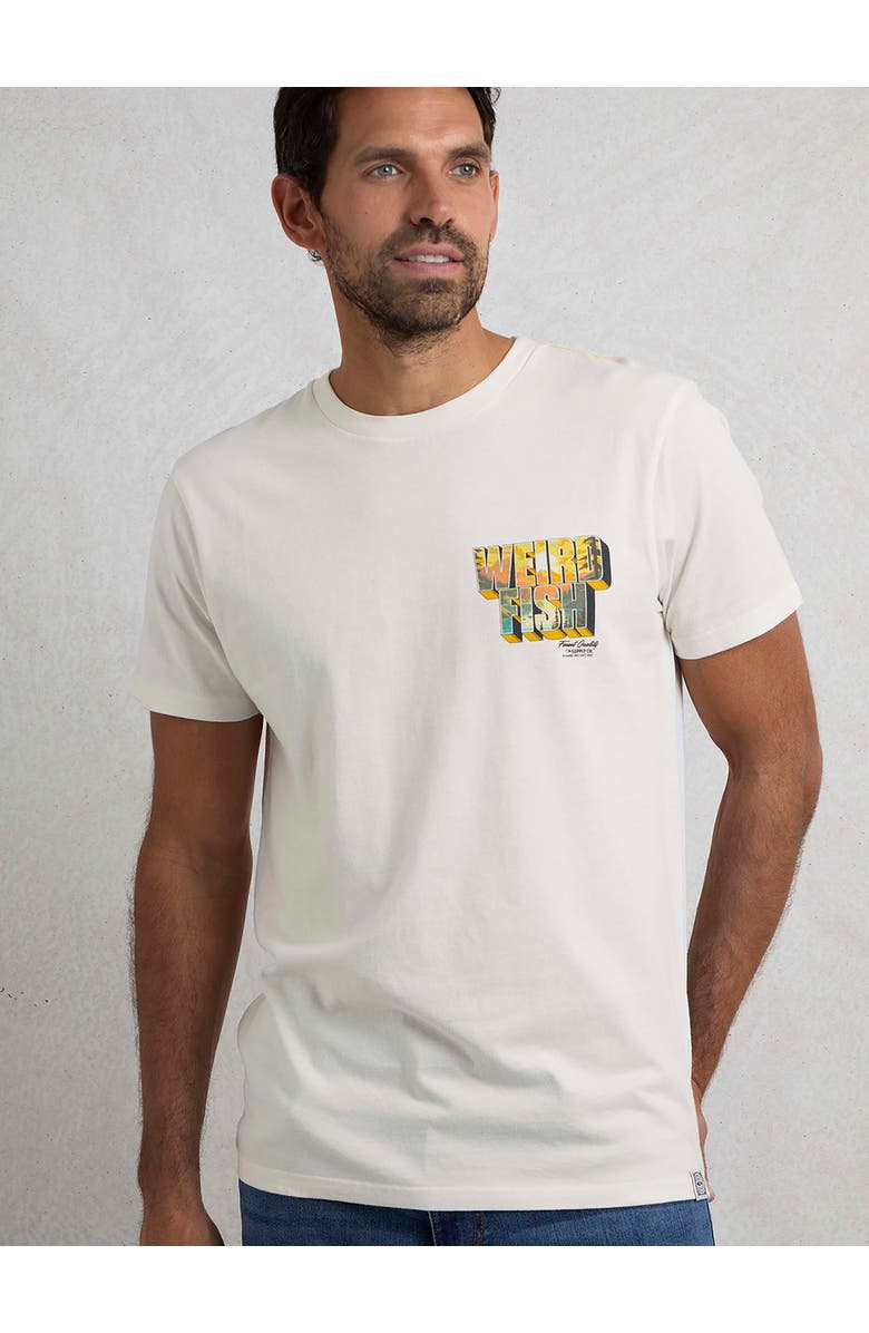 Weird Fish Wild Life Back Print Graphic T-Shirt, Main, color, Dusty White