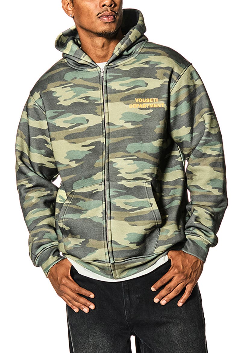Department Camouflage Zip Hoodie, Main, color, CAMO PRINT
