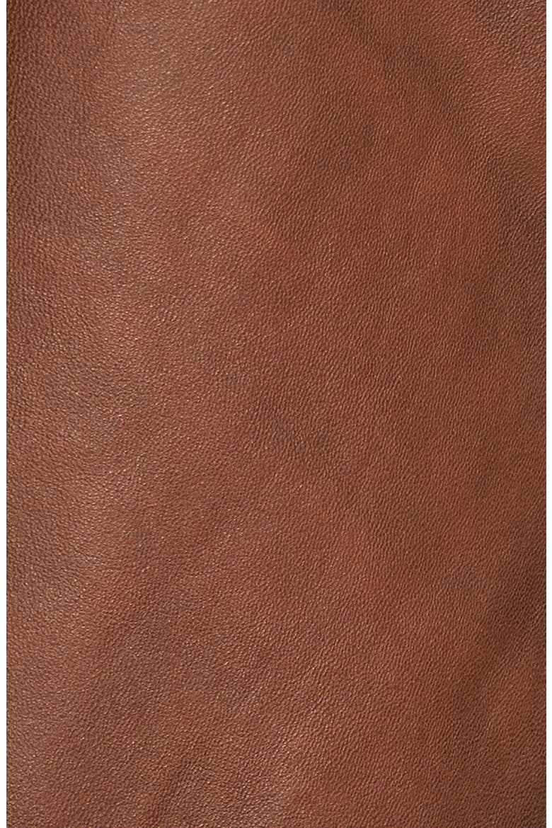 Vintage Leather Blazer, Alternate, color, BROWN