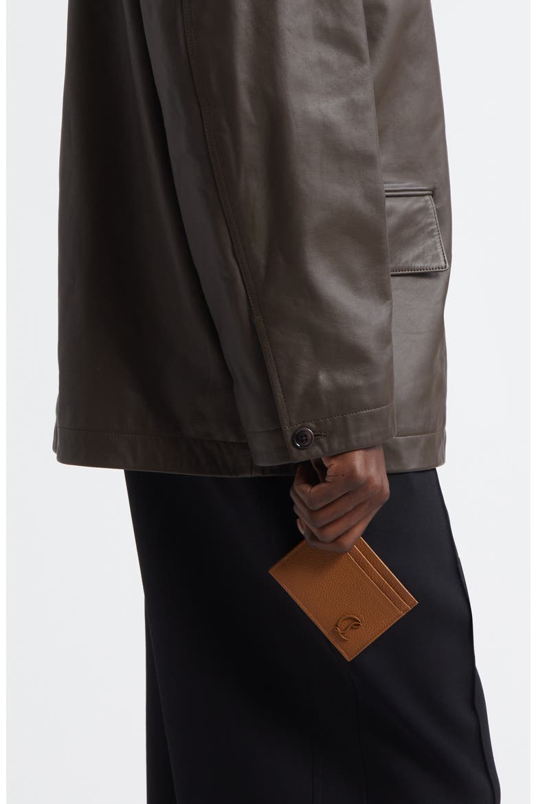Mooncrest Grained Leather Card Case, Alternate, color, CUOIO