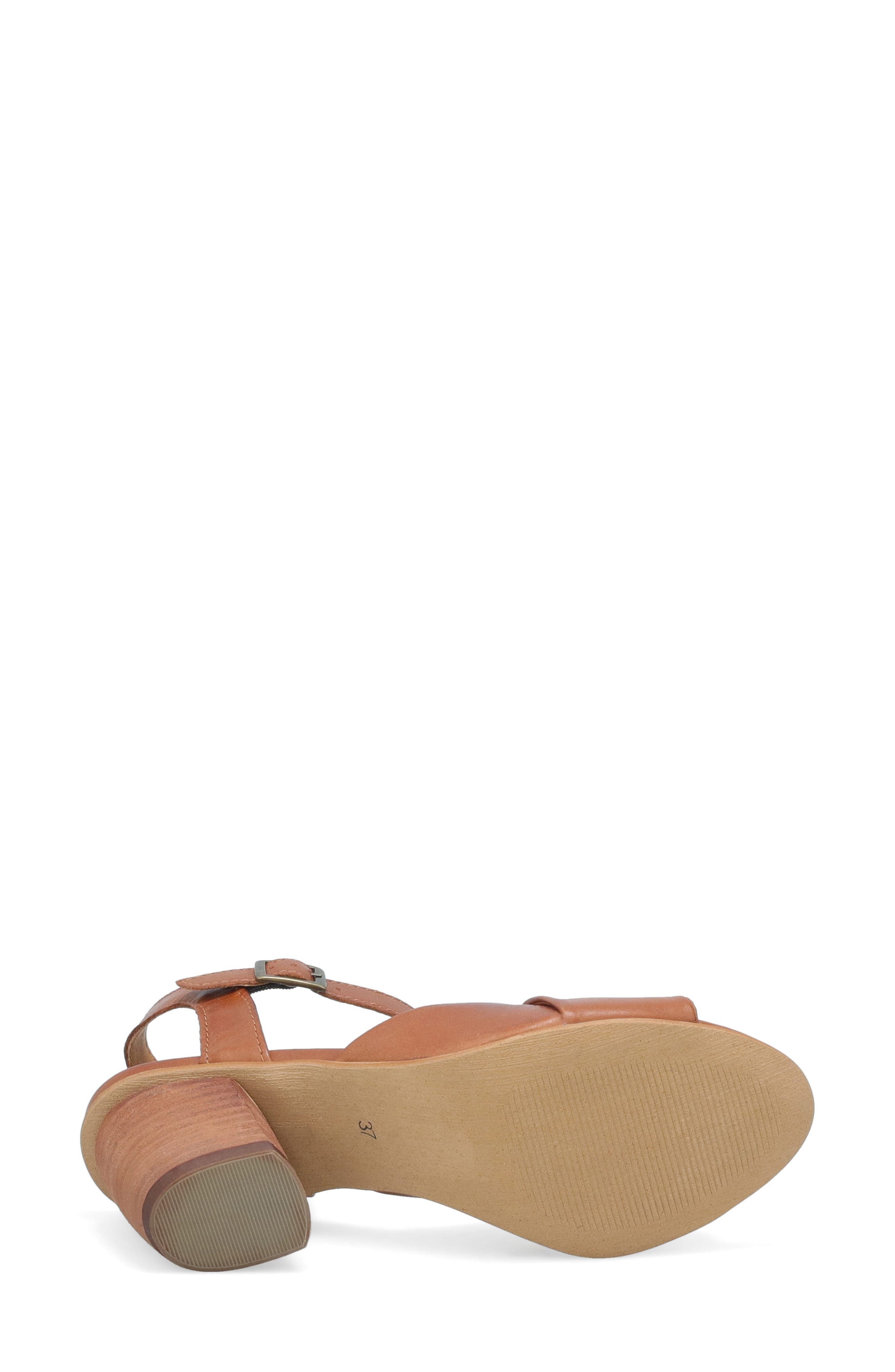 Attie Ankle Strap Sandal, Alternate, color, BRANDY