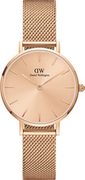 Daniel Wellington Petite Melrose Mesh Watch, 28mm