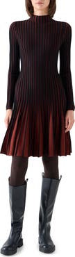 Akris punto Ribbed Virgin Wool Dress