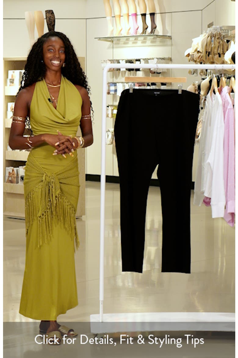 Front Slit Stretch Twill Bootcut Pants video