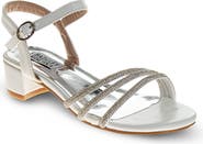 Badgley Mischka Collection Kids' Rhinestone Sandal