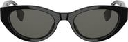 Fendi Lettering 51mm Oval Sunglasses