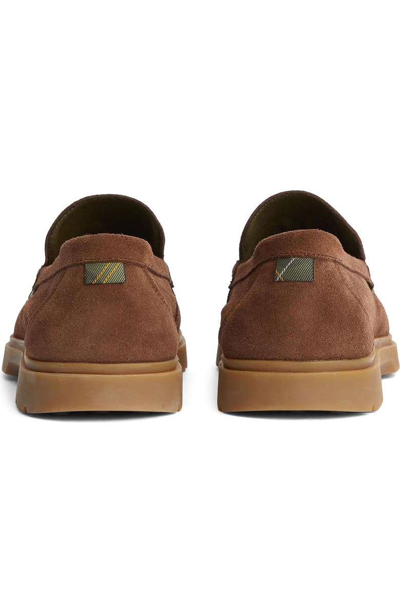 Barbour Carty Moc Toe Loafer, Alternate, color, Choco