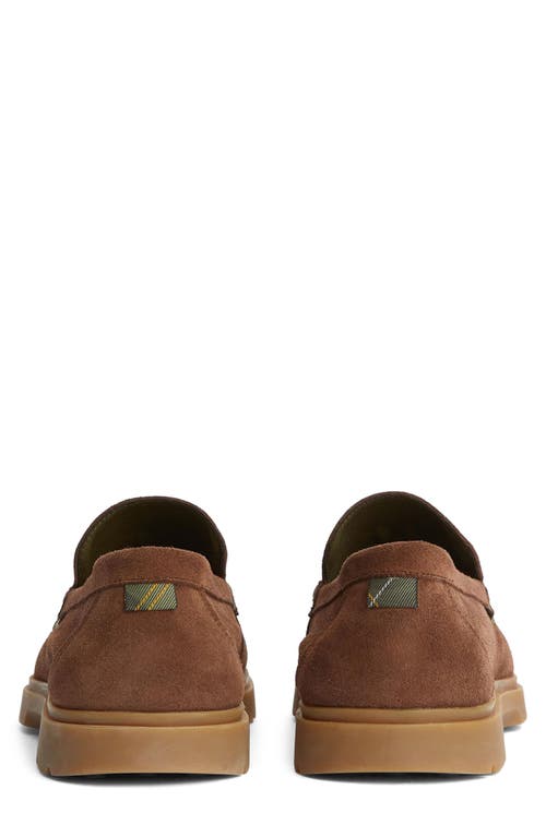 Barbour Carty Moc Toe Loafer In Choco