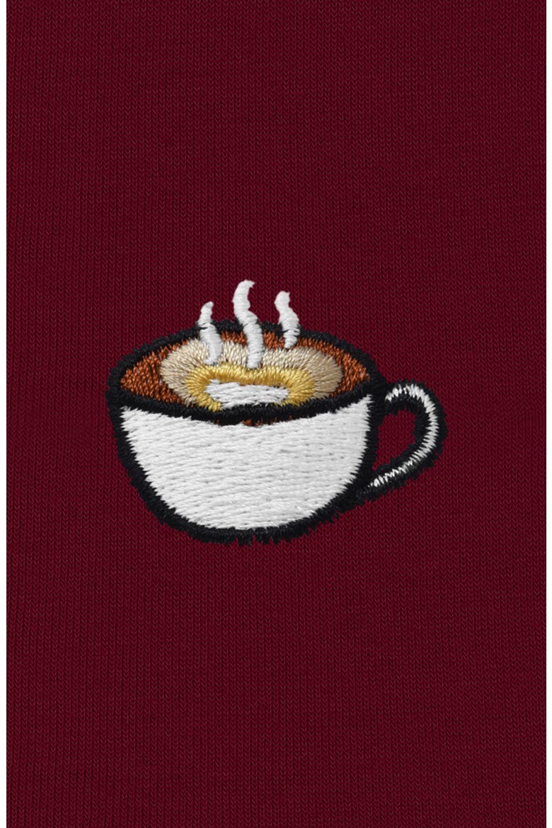Cappuccino Zip Hoodie, Alternate, color, Maroon