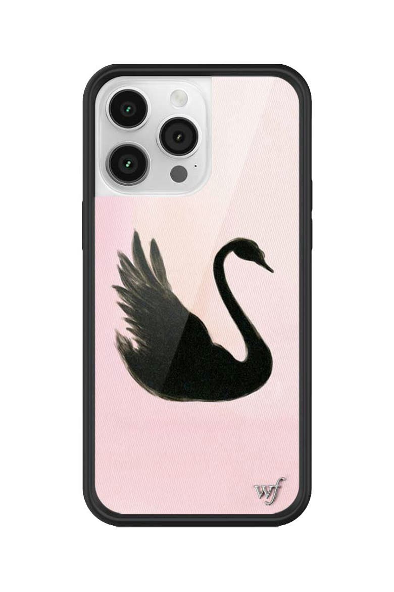 Black Swan iPhone Case, Alternate, color, Black