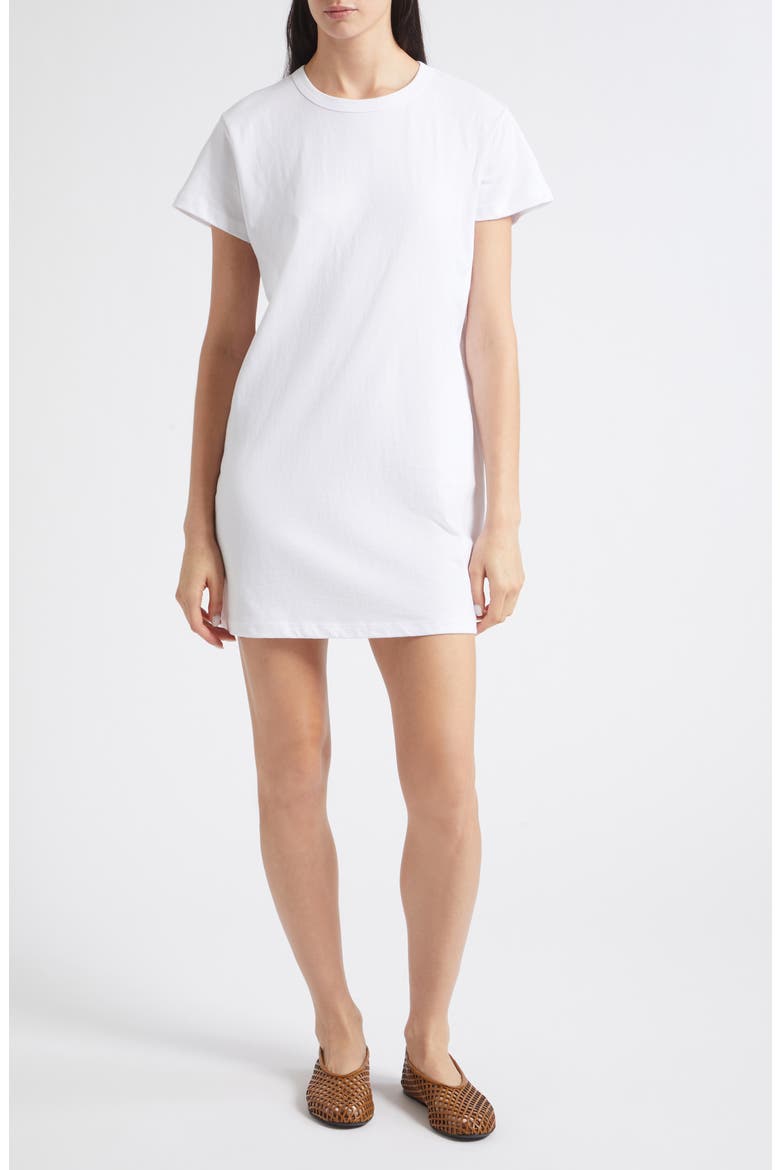 Margo Short Sleeve T-Shirt Dress, Main, color, WHITE