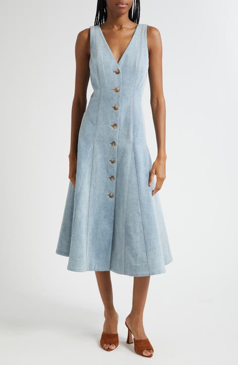Lou A-Line Denim Dress