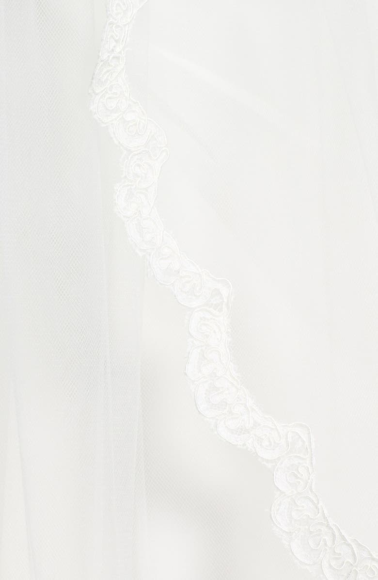 Wedding Belles New York 'Lola' Lace Border Veil, Alternate, color,