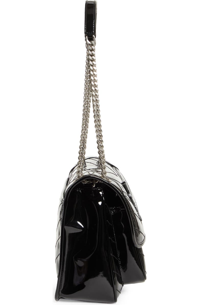 Saint Laurent Medium Niki Patent Leather Convertible Crossbody Bag, Alternate, color,