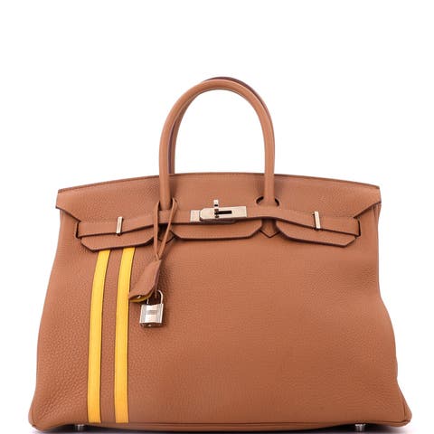 Officier Birkin Bag Limited Edition Togo With Swift 35