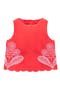 selected Spicy Red Neon Embroidery