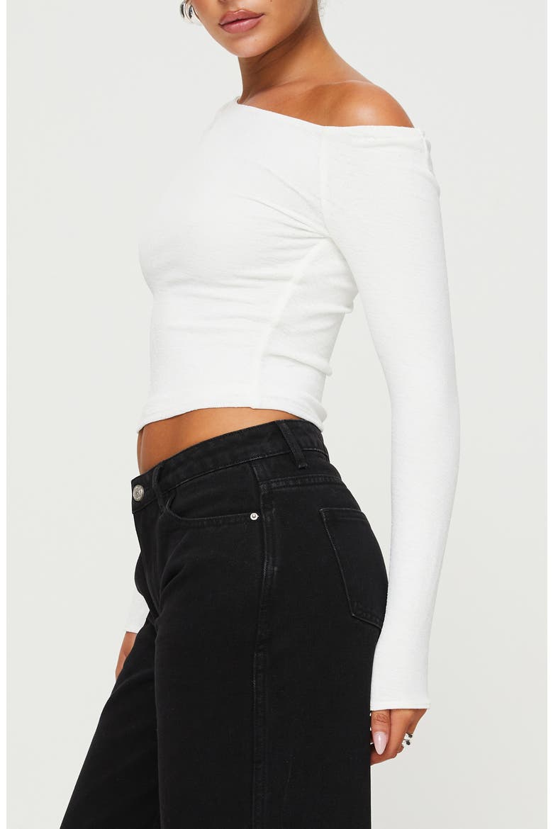 Malian Off the Shoulder Knit Top, Alternate, color, WHITE