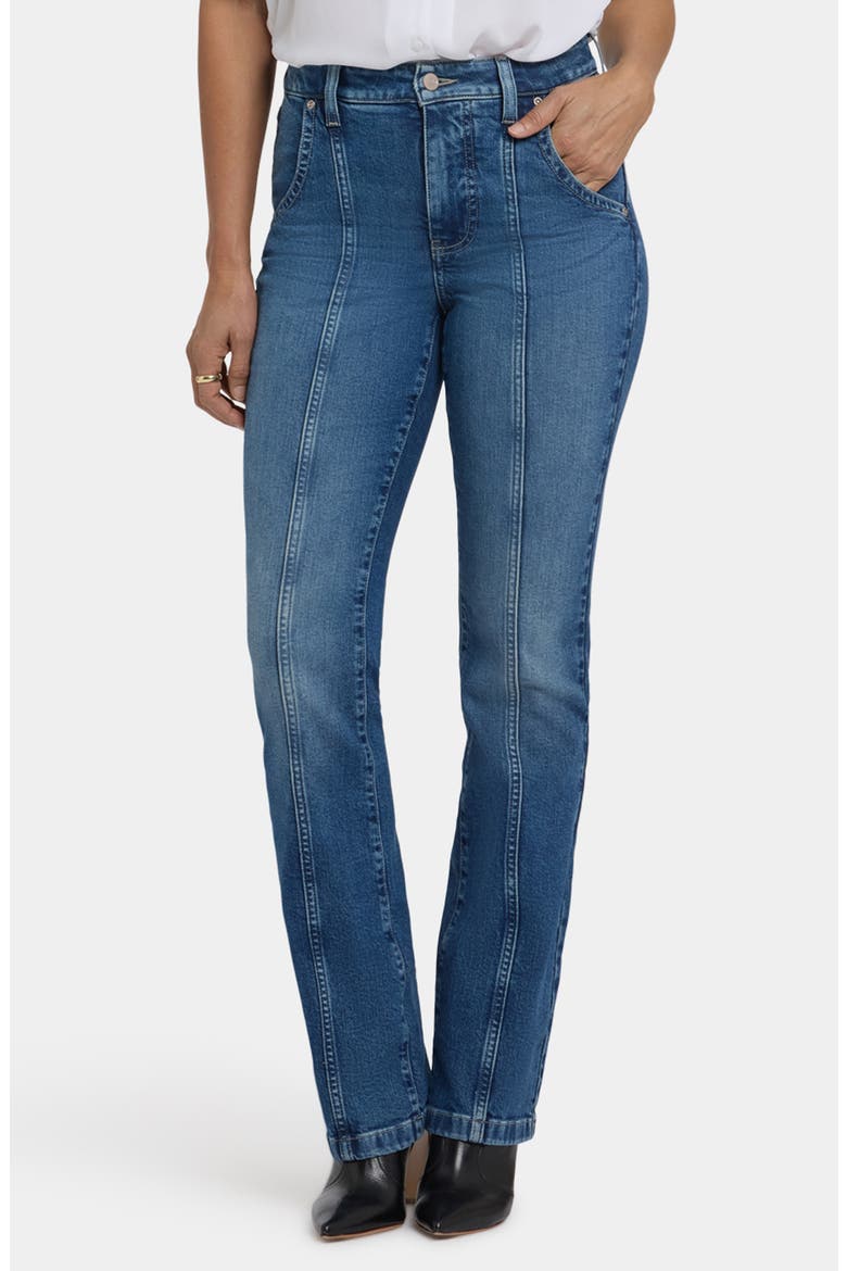 Billie Front Seam High Waist Mini Bootcut Jeans, Main, color, ROMANTIC INDIGO