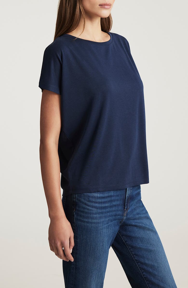 Mavi Jeans Luxe Touch Top, Alternate, color, Mood Indigo