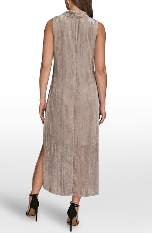 Donna Karan New York Burnout Sleeveless A-line Maxi Dress In Pink