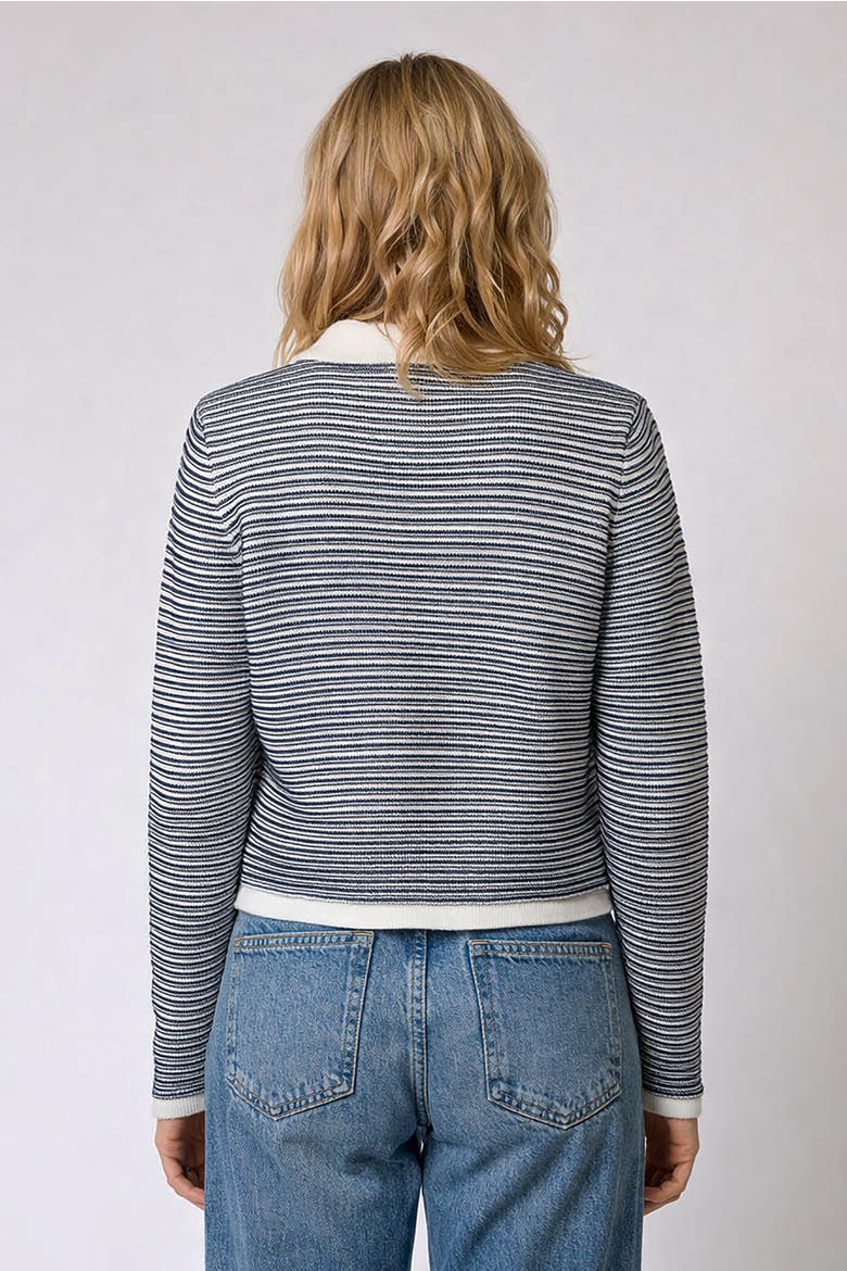 Coen Garter Stripe Jacket, Alternate, color, NAVY STRIPE