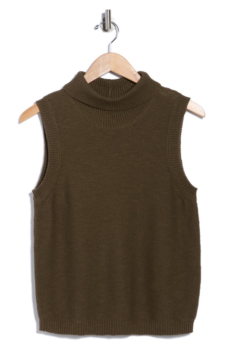 Sanctuary Keep it Easy Cotton Sweater Vest, Alternate, color, Canteen Brown