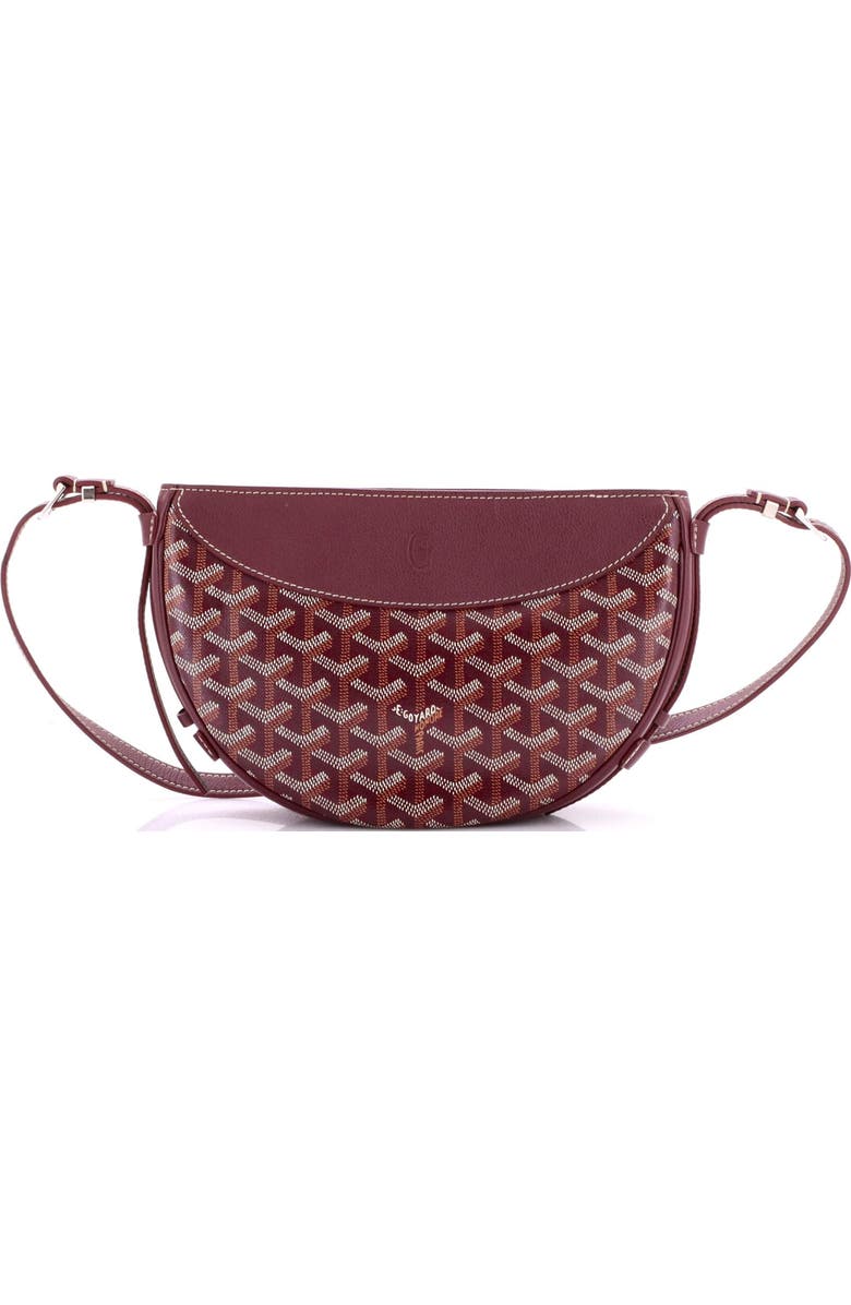 Pre-Owned Goyard Hirondelle Shoulder Bag Coated Canvas and Leather, Alternate, color, Red