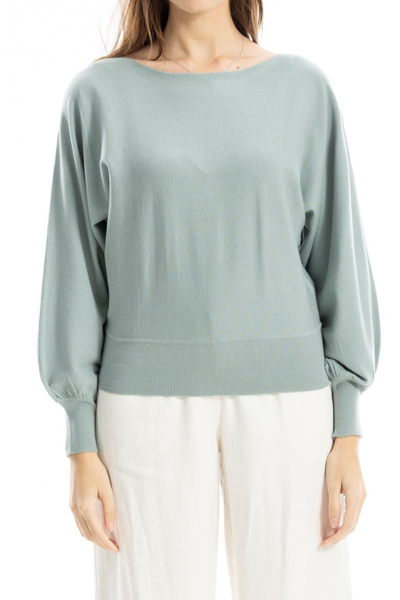 Dolman Sleeve Sweater, Main, color, SEAMIST