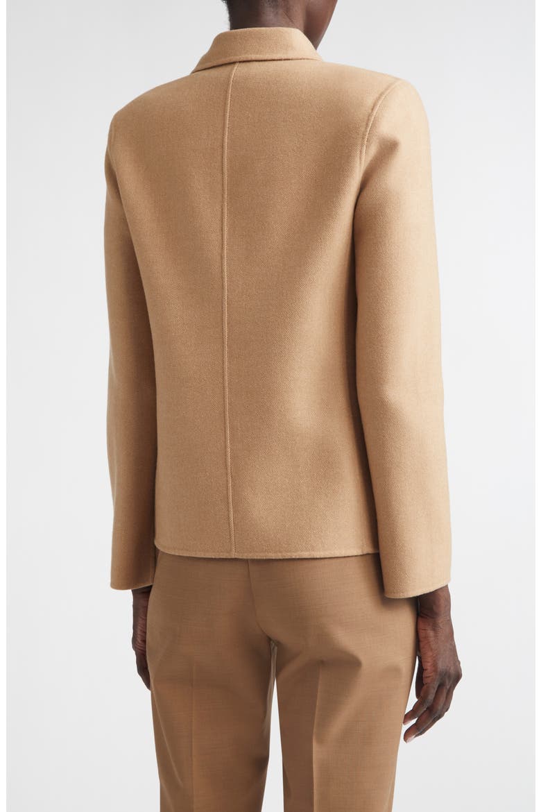 Double Breasted Wool & Cashmere Double Face Twill Coat, Alternate, color, CAMEL/ CARAMEL